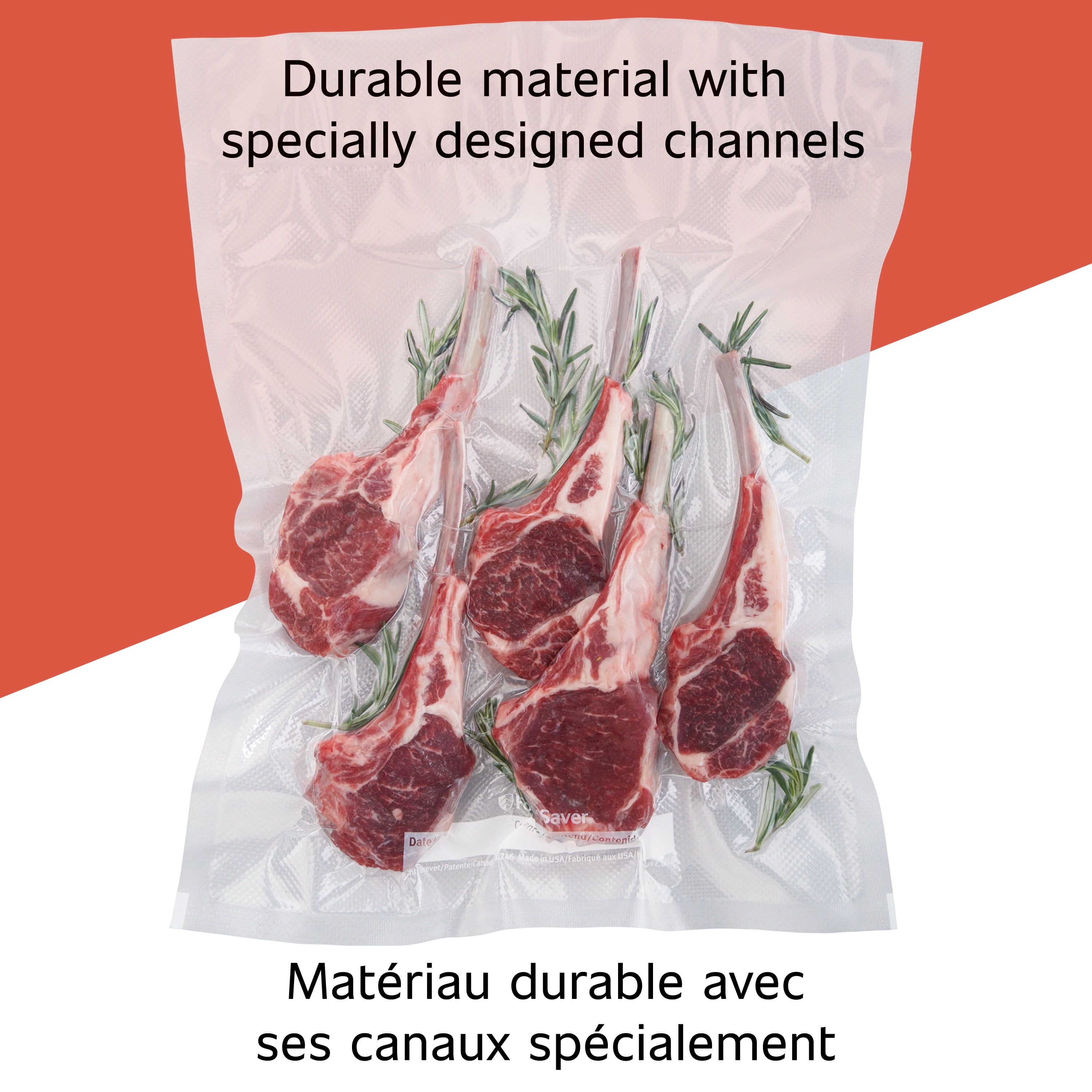 FoodSaver 11" x 16' Vacuum Sealer Rolls (27.9 cm x 4.87 m), 2 Pack, 2 Pack