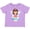 Lavender, variant on Inktastic Cute Fairy, Brown Hair, Fairy Sitting On Mushroom Girls Toddler T-Shirt