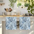thumbnail image 4 of Navy Blue Coral Coastal Kitchen Towels Set of 4, Summer Beach Nautical Ocean Sea Vintage Absorbent Dish Towels for Kitchen, Microfiber Hand Towel, Quick Drying Tea Towel for Cleaning Dishcloths, 4 of 7