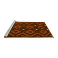 thumbnail image 2 of Ahgly Company Machine Washable Indoor Square Oriental Yellow Traditional Area Rugs, 7' Square, 2 of 4
