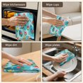 thumbnail image 5 of 2 Pcs Pioneer Flower Floral Print Pattern Kitchen Towels, Funny Microfiber Dish Towel Set, 18" X 26" Tea Towels, 5 of 6