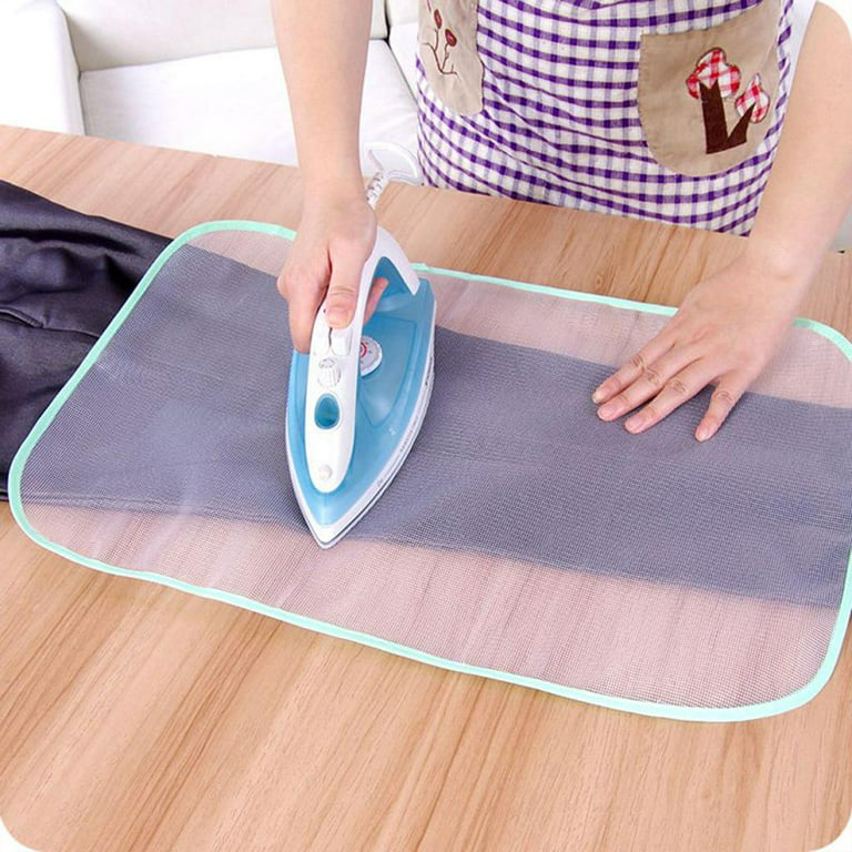 3X Protective Ironing Mesh Pressing Pad, Pressing Cloth for Ironing,  Scorch-Saving Ironing Protector Mesh Cloth, -Random Color (Large) 
