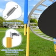 thumbnail image 3 of YORIN Trampoline for Kids, 66'' Mini Trampoline for Toddlers with Enclosure Net and Basketball Hoop, 5.5FT Indoor/Outdoor Kids Round Trampoline Gifts for Kids Ages 1-8, No-Gap Spring Cover, 3 of 7