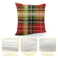 thumbnail image 4 of Qinduosi Pillow Cover Christmas Green Red Checkered Throw Pillow Case Inch Linen Square Cushion Decorative Cover for Sofa Bed, 4 of 5