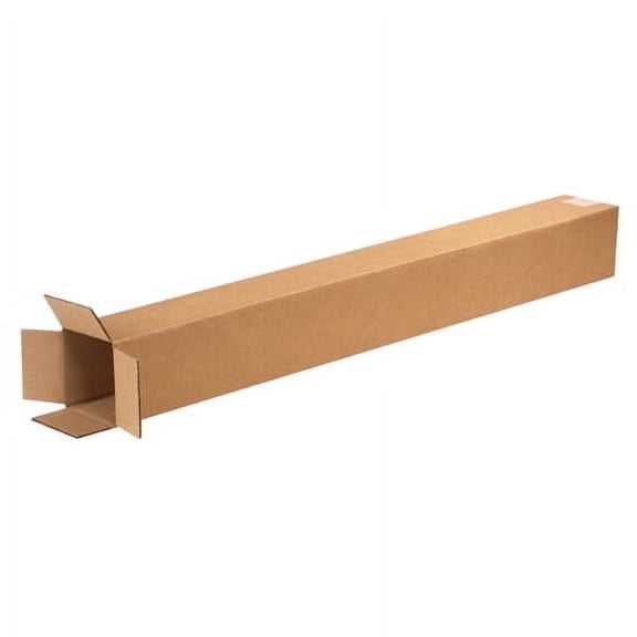 ShippingSuppliesByMail 5" x 5" x 36" ECT-32 Tall Corrugated Boxes, 25/Case