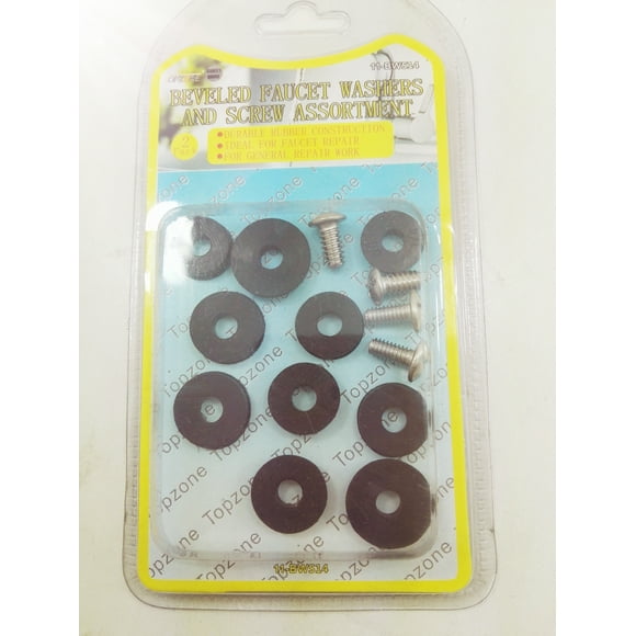 14/PK Rondelles de Robinet Biseautées et kit d'Assortiment de Vis