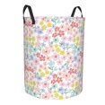 thumbnail image 2 of Daiia Retro Floral Round Laundry Basket with Handles Thickened Waterproof Circular hamper,Dirty Clothes Storage Basket for Bedroom,Bathroom,College Dorm-Medium, 2 of 8