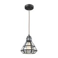 thumbnail image 1 of Window Pane 1 Light Pendant In Oil Rubbed Bronze With Clear Glass, 1 of 2
