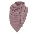 thumbnail image 2 of Xfvqtps Womens Shawls Solid Color Knitting Button Star Pendant Multi Purpose Fashion Versatil Stylish Wrap Warm Winter Scarf Pink, 2 of 4