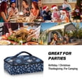 thumbnail image 7 of Iauyy Casserole Carrier for Hot Food Insulated Casserole Travel Carry Bag with Lid Food Warmer Bag for Party/Picnic,White Snowflakes, 7 of 7