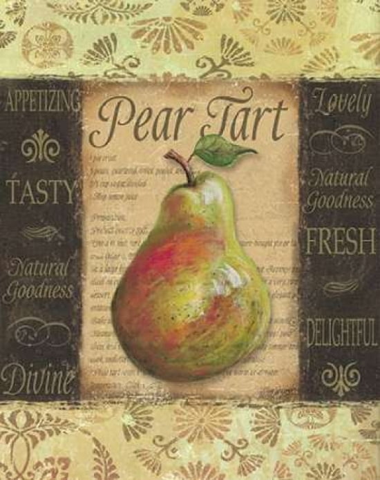 Pear Tart Canvas Ar