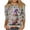 Multicolor, variant on Cavosen Easter Day Womens Tops 3/4 Length Sleeve Crew Neck Eggs Gnome Print Trendy Pullover Blouse Festival T Shirts Loose Dressy Holiday Shirts Religious Going out Summer Tees XL