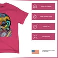 thumbnail image 4 of Tee Hunt Dean Russo Cute Lazy Sloth T-Shirt Funny Wild Life Colorful Men's Tee, Hot Pink, Large, 4 of 5