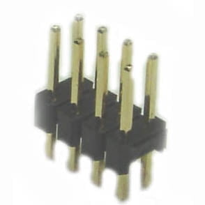 102866-5 - DIPHDR 2.5MM 10P BRST 3/6 GOLD BLACK (4 pcs/pkg)