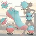 thumbnail image 4 of Loritta 6 Pairs Womens Socks Ankle Casual Low Cut Cushioned Running No Show Socks for Women, Size 6-8, 4 of 6