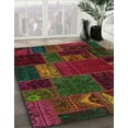 thumbnail image 3 of Ahgly Company Machine Washable Indoor Rectangle Abstract Sepia Brown Area Rugs, 7' x 10', 3 of 7