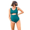 thumbnail image 2 of Charmo by Charmo Maternity Scallop Trim One Piece Monokini Swimwear, 2 of 6