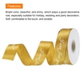 thumbnail image 4 of 1 Inch 25 Yard Valentine Printed Satin Ribbon Wedding Grosgrain Ribbons Just for You for Gift Wrapping, Gold, 4 of 6