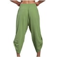 thumbnail image 4 of Birdeem Mens Fashion Casual Solid Color Pockets Elastic Rope Pants Sports Fitness Pants, 4 of 6