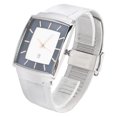 thumbnail image 2 of Reloj de cuarzo para hombre Sin correa de malla de acero blanco y azul, 2 of 10