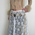 thumbnail image 5 of Aellinatey Bohemian Crochet Belt Self Knotted WaistBand Ethnic Waist Belt Women Waiststrap, 5 of 16