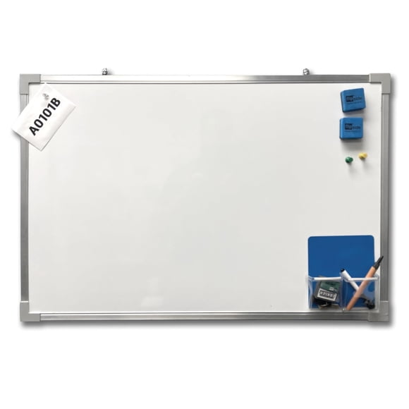 Pizarra Blanca Flipside Products 17731 Magnetica Marco Aluminio 24x36 Pulgadas