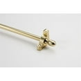 thumbnail image 1 of Zoroufy 01506-03520 28.5 in. Heritage Smooth Tubular Stair Rod Set Regular Brackets Acorn Finial in Polished Brass, 1 of 1