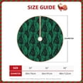 thumbnail image 3 of Daiia Mint Bird Feathers Drawing Merry Christmas Tree Skirt , Xmas Large Lace-up Tree Skirt, Santa Snowflakes Rustic Home Decorations New Year Party Farmhouse Decor-30", 3 of 7