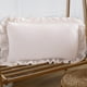 thumbnail image 5 of Fundas decorativas para cojines - 45x45cm y 50x30cm Juego de 2 - diseño blanco suave con volantes para sofá, salón y cama, 5 of 6