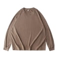 thumbnail image 3 of VJATTWR Men's Long Sleeve Shirts Casual Button T-Shirt Classic Basic Lightweight Pullover Tees Fashion Tops L, 3 of 3