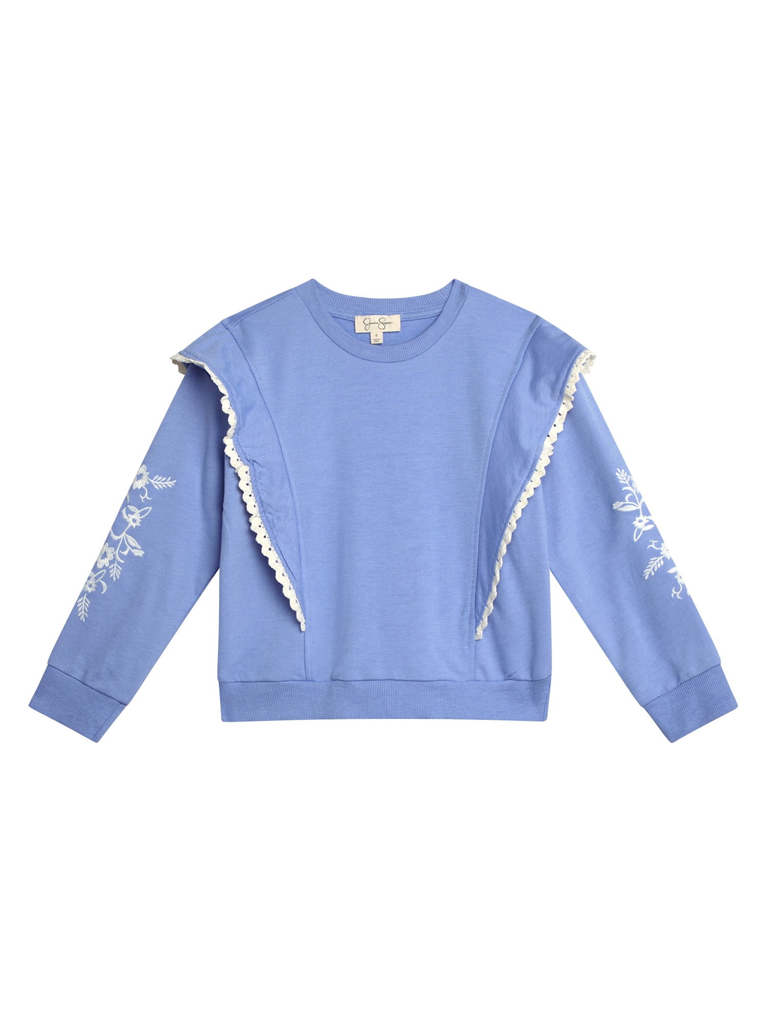 Jessica Simpson Girls' 2-Piece French Terry Joggers Set Outfit, Sizes 4-12