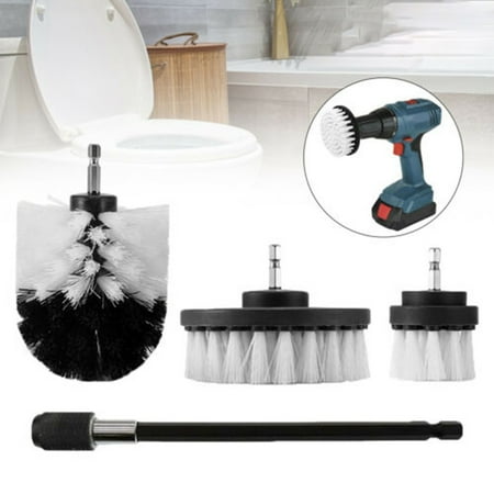 

BAMILL 4Pcs/Set Drill Brush Car Cleaner Kit Soft Bristle Power Scrubber Attachment