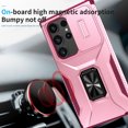 thumbnail image 2 of Dteck for Samsung Galaxy S24 Ultra Case with Slide Camera Cover,Magnetic Rotated Kickstand Rubber Case Hard PC Camera Protection Military Grade Shockproof Heavy Duty Protective Cover,Pink, 2 of 8