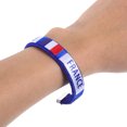 thumbnail image 3 of OULII Blue Webbing Wristband for Soccer Fans Durable Decorative Football Game Bracelet, 3 of 8