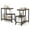 Brown, variant on Topbuy G-shaped Side Table 3-Tier Mobile End Table with Open Shelves Small Sofa Couch Side Table White