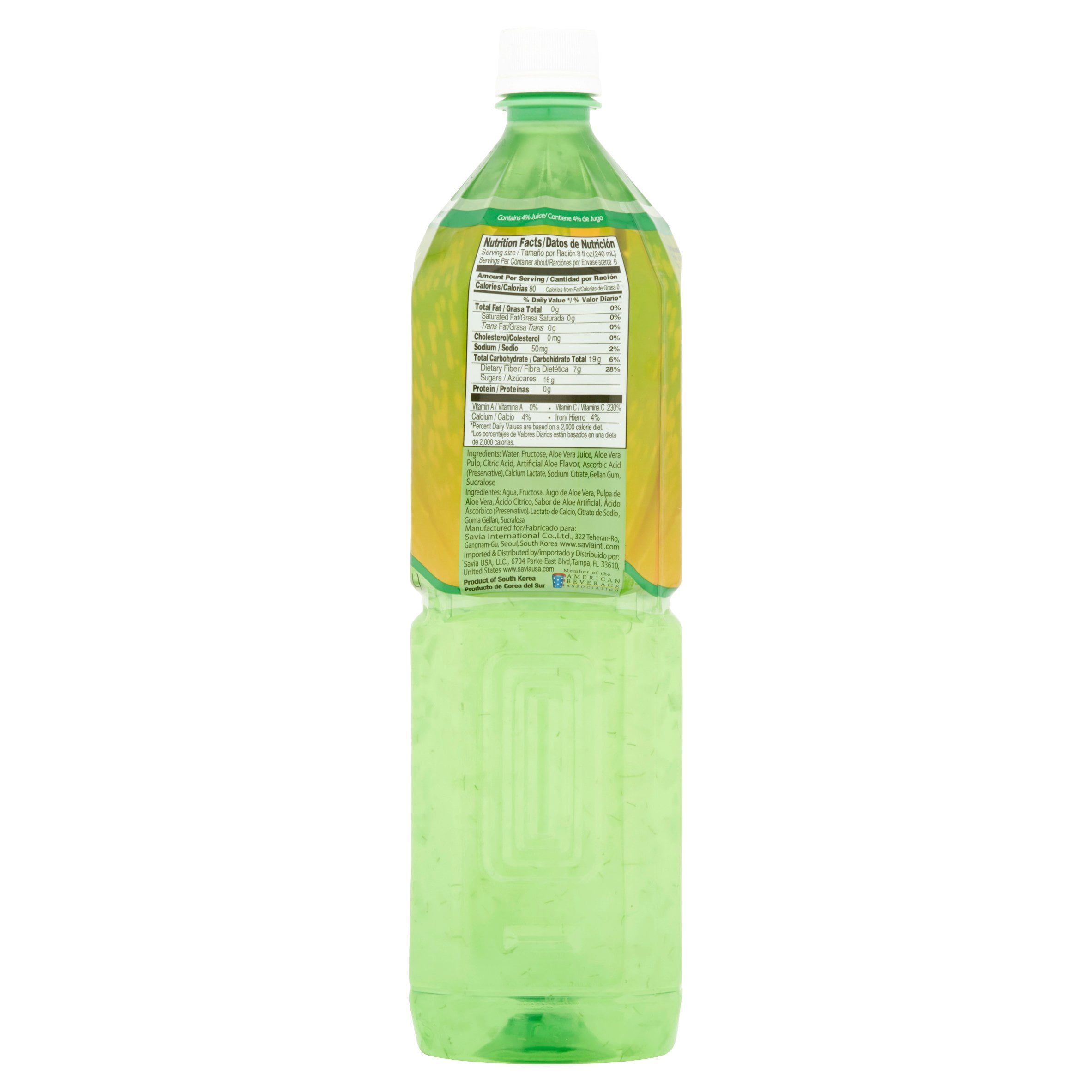 Savia Aloe Vera Juice, Original, 50.7 Fl Oz