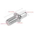 thumbnail image 5 of UPOUART 10Ud Tornillos Para Hardware De Batería En Hierro Plateado Para Rendimiento En Presentaciones, 5 of 5
