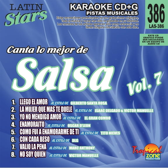 Karaoke Latin Stars 386 Salsa Vol. 7