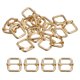 thumbnail image 1 of Deslizantes Hebillas, 40uds 20x25x4,8mm Metal Rectángulo Tri-deslizante Deslizamiento Hebilla Rodillo Pasador Hebilla Ajustador para Cinturón Bolso DIY Accesorios, Dorado Tono, 1 of 5