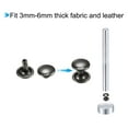 thumbnail image 4 of 20 Sets Leather Rivets Dim Gray 8mm Double Cap Brass Rivet Studs with Setting Tools, 4 of 5