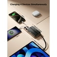 thumbnail image 5 of Aioneus Wireless Portable Charger Power Bank Built-in USB C Cable & Stand, 22.5W Fast Charging Compatible with iPhone, 10000mAh, White, 5 of 7