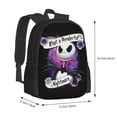 thumbnail image 2 of Jack And Sally Night-Mare Before Christmas Backpack,3d Print Laptop Backpack Lightweight Casual Daypack Bookbag Multi-Function Travel Backpack, 2 of 3