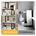 thumbnail image 4 of DWVO 5-Tier S-Shaped Bookshelf, Geometric Bookcase Wooden Z-Shelf Storage Modern Open Shelving, Freestanding Display Bookshelf for Living Room Home Office, Cream White, 4 of 7