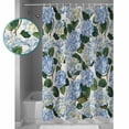 thumbnail image 3 of Blue Spring Floral Shower Curtains for Bathroom Waterproof Fabric Bath Curtains Decor Bath Tub Curtain Watercolor Flowers Pastoral Decorative Shower Curtain Sets with 12 Hooks, 72x72 Inch, 3 of 6