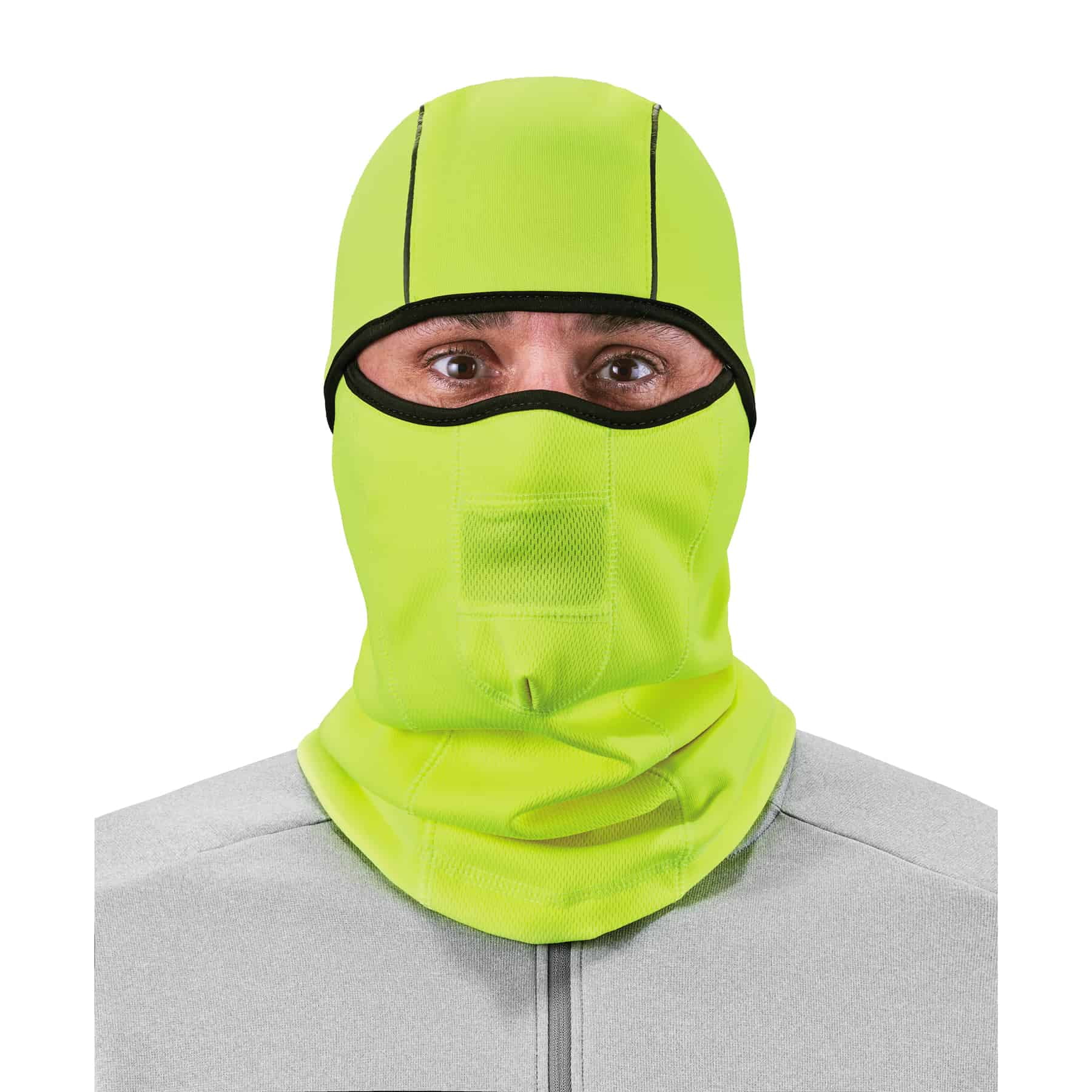 Ergodyne N-FernoÂ® 6823 Wind-proof Hinged Balaclava, Lime
