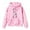 00-Pink166, variant on Oiyii Little Girls Cat Dog Paw Line Graphic Hoodie Long Sleeve Printed Casual Hooded Sweatshirt Daily Play Pullover Top,Red