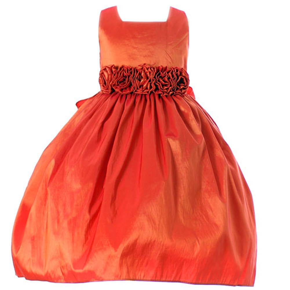 orange easter dress