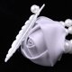 thumbnail image 5 of Pulsera de perlas para boda, novia, fiesta, dama de honor, flores, ramillete Gris claro, 5 of 9