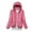 Pink, variant on Lovskoo Winter Coats for Women Quilted Jacket Cotton Padded Jacket Lightweight Hooded Short Korean Style Extra Large Size Warm Jacket White