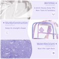 thumbnail image 5 of Soda Candy Clear Backpack Stadium Approved Heavy Duty Waterproof TPU Transparent Book Bags with Wider Shoulder Straps for School Work Travel Concert, Purple, 5 of 10
